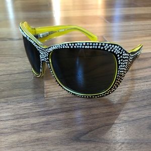 Antique Designer Women Missoni Sunglasses Rhinesto